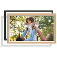 FotoStream 21.5" Digital Photo Frame with Interchangeable Frames (FS-WPF04EF) - Oak/Black - Only at Best Buy