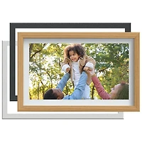 FotoStream 15.6" Digital Photo Frame with Interchangeable Frames (FS-WPF03EF) - Oak/Black - Only at Best Buy