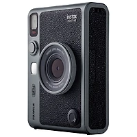 Ensemble avec appareil photo instantané Instax Mini Evo édition 90e anniversaire de Fujifilm - Argenté foncé
