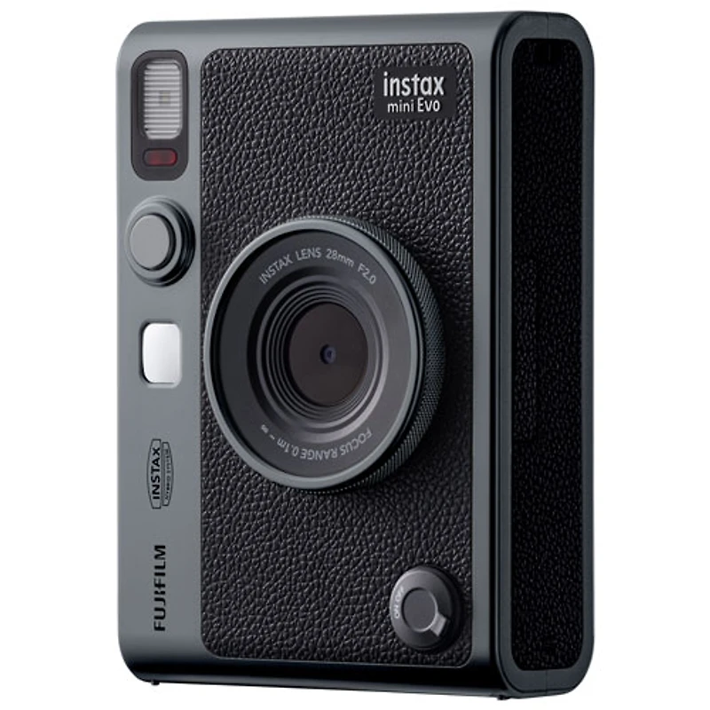 Ensemble avec appareil photo instantané Instax Mini Evo édition 90e anniversaire de Fujifilm - Argenté foncé