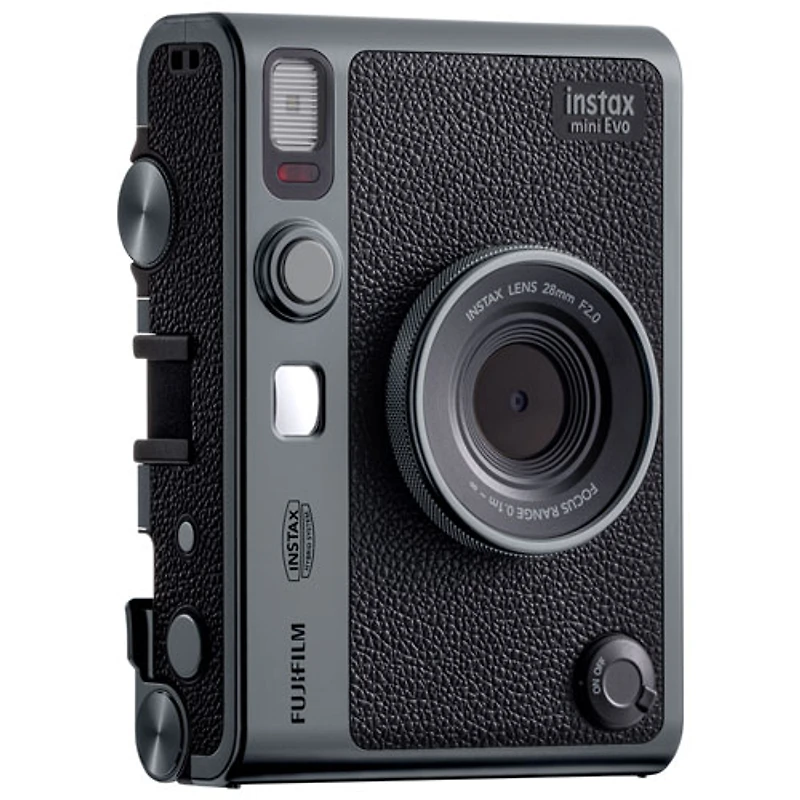 Ensemble avec appareil photo instantané Instax Mini Evo édition 90e anniversaire de Fujifilm - Argenté foncé