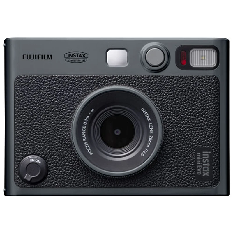 Ensemble avec appareil photo instantané Instax Mini Evo édition 90e anniversaire de Fujifilm - Argenté foncé