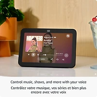Écran intelligent Echo Show 8 (3e génération) d'Amazon avec son spatial et Alexa - Glacier