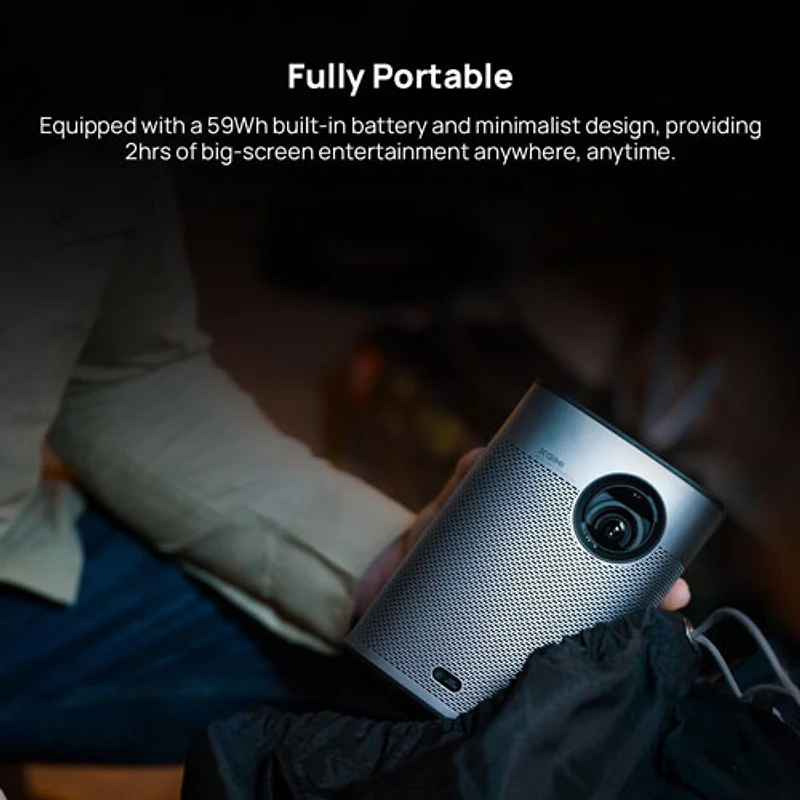 XGIMI Halo+ 1080p Wi-Fi/Bluetooth 700 ISO Lumen Portable Home Theatre Projector with Speakers