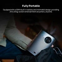 XGIMI Halo+ 1080p Wi-Fi/Bluetooth 700 ISO Lumen Portable Home Theatre Projector with Speakers