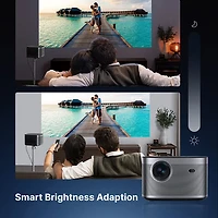 Projecteur de cinéma maison Wi-Fi 1080p 1500 lumens ISO Horizon avec haut-parleurs de XGIMI