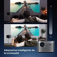 Projecteur de cinéma maison Wi-Fi 1080p 1500 lumens ISO Horizon avec haut-parleurs de XGIMI