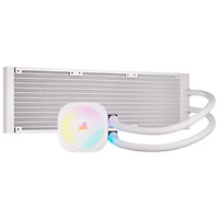 Système de refroidissement liquide de 360 mm RVB pour processeur iCUE LINK Titan RX de Corsair - Blanc