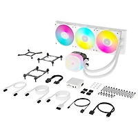 Système de refroidissement liquide de 360 mm RVB pour processeur iCUE LINK Titan RX de Corsair - Blanc