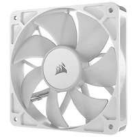 Ventilateur de boîtier PWM ARGB RX120 de 120 mm de Corsair - Blanc