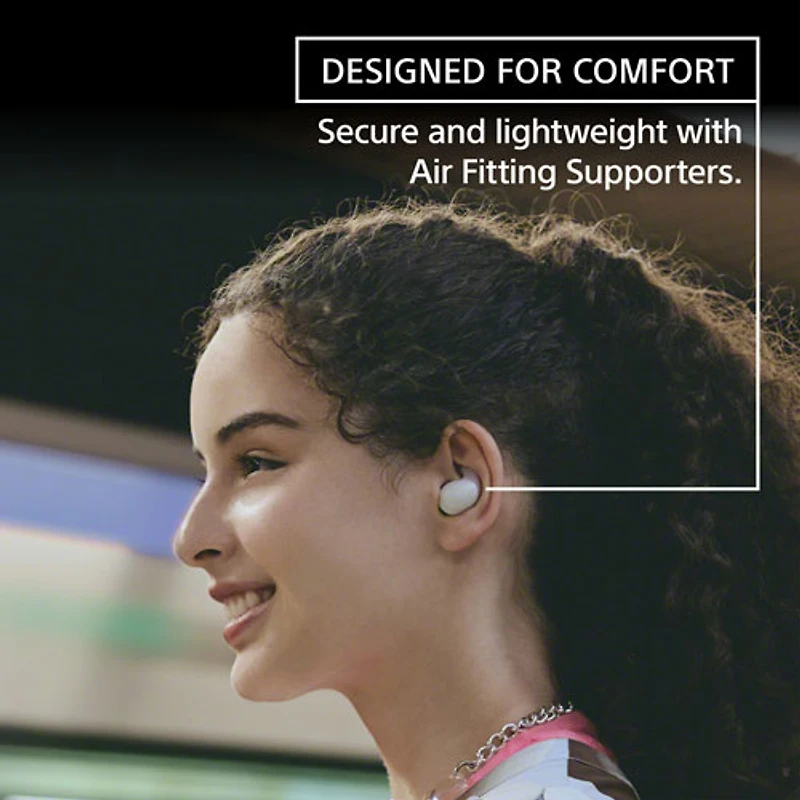 Sony LinkBuds Fit In-Ear Noise Cancelling True Wireless Earbuds - White