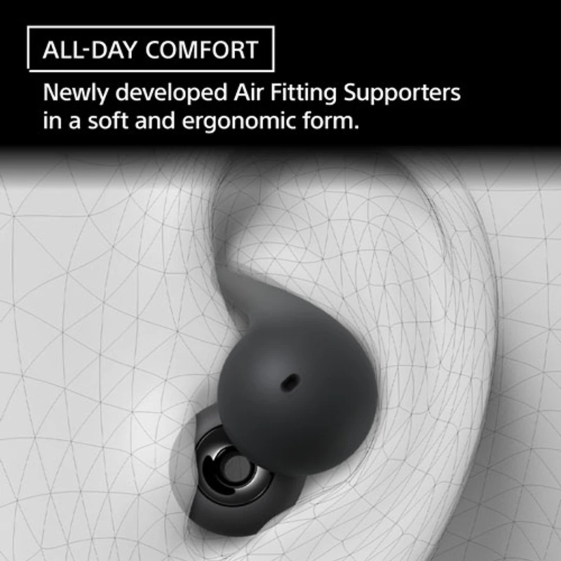 Sony LinkBuds Open In-Ear True Wireless Earbuds - Black