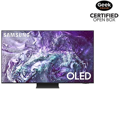 Boîte ouverte - Téléviseur intelligent Tizen HDR DELO UHD 4K de 55 po de Samsung (QN55S95DAFXZC) - 2024 - Noir graphite