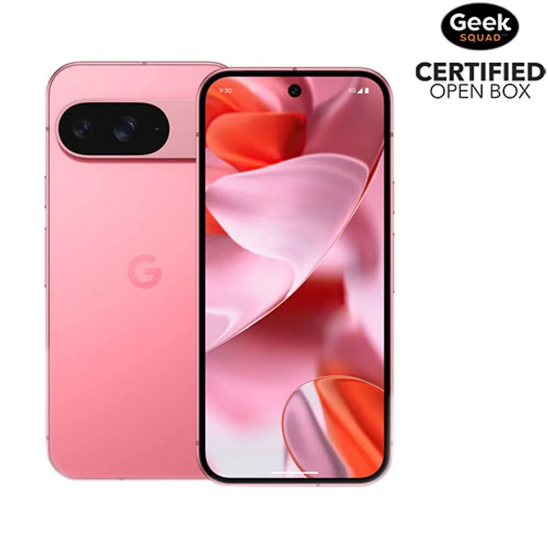 Boîte ouverte - Pixel 9 de 256 Go de Google - Rose pivoine - Déverrouillé