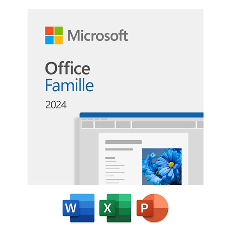 Microsoft Office Famille 2024 (PC/Mac) - 1 utilisateur - Téléchargement numérique