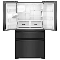 Whirlpool 36" 24.5 Cu. Ft. French Door Refrigerator with Water & Ice Dispenser (WRMF3636RB) - Black