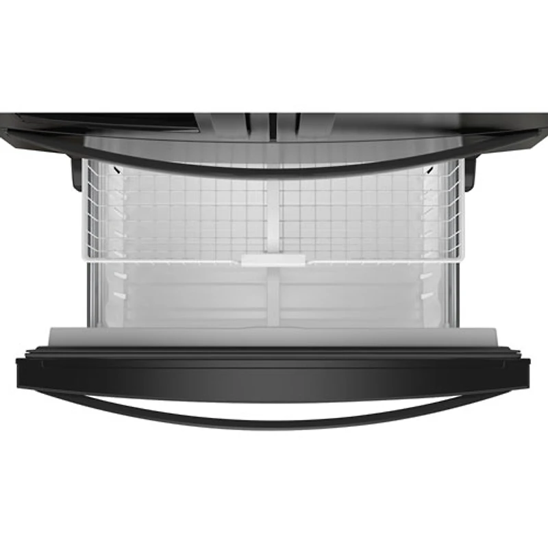 Réfrigérateur 2 portes 24,5 pi³ 36 po avec distributeur glaçons/eau de Whirlpool (WRMF3636RB) - Noir