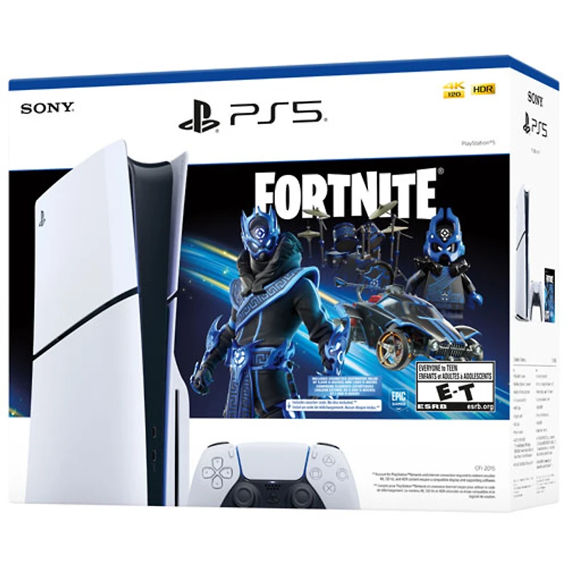 Ensemble avec console PlayStation 5 Slim et Fortnite Cobalt Star