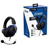 Hyperx Cloud Over-Ear Noise Cancelling Gaming Headset for PS5/PS4 - Black/Blue