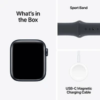 Apple Watch SE (GPS + Cellular) avec boîtier de mm en aluminium minuit et bracelet sport minuit par TELUS - Petit/Moyen