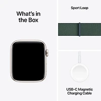 Apple Watch SE (GPS + Cellular) avec boîtier de 44 mm en aluminium comète et bracelet sport à rabat vert lacustre par Rogers - Financement mensuel