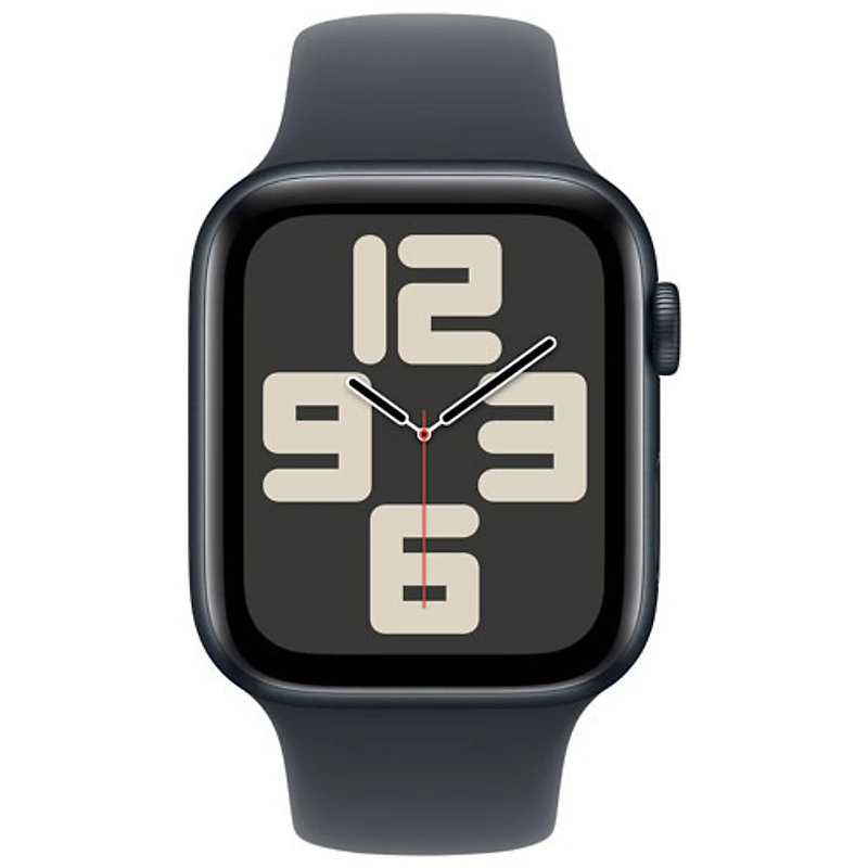 Apple Watch SE (GPS + Cellulaire) avec boîtier de 44 mm en aluminium minuit et bracelet sport minuit par Virgin Plus - Moyen/Grand - Financement mensuel