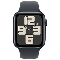 Apple Watch SE (GPS + Cellulaire) avec boîtier de 44 mm en aluminium minuit et bracelet sport minuit par Virgin Plus - Moyen/Grand - Financement mensuel