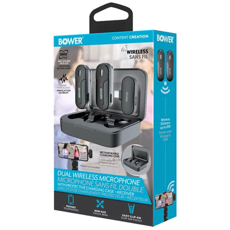 Micro-cravate sans fil de Bower - Paquet de 2
