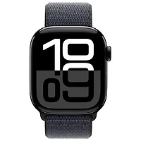 Freedom Mobile Apple Watch Series 10 (GPS+Cellular) 42mm Jet Black Aluminum Case w/Ink Sport Loop-Monthly Tab Payment