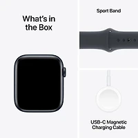 Apple Watch SE (GPS + Cellulaire) avec boîtier de mm en aluminium minuit et bracelet sport minuit par Freedom Mobile - Petit/Moyen