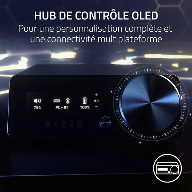 Casque de jeu sans fil Kraken V4 Pro de Razer - Noir