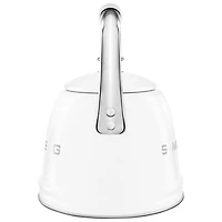 Bouilloire de cuisinière Années 50 de Smeg - 2,3 l - Blanc/Acier inoxydable