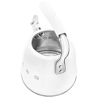 Bouilloire de cuisinière Années 50 de Smeg - 2,3 l - Blanc/Acier inoxydable