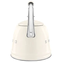 Smeg 50's Style Stovetop Kettle - 2.3L - Cream/Stainless Steel