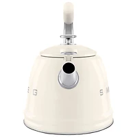 Bouilloire de cuisinière Années 50 de Smeg - 2,3 l - Crème/Acier inoxydable