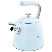 Smeg 50's Style Stovetop Kettle - 2.3L - Pastel Blue/Stainless Steel