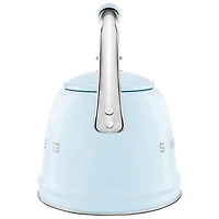 Smeg 50's Style Stovetop Kettle - 2.3L - Pastel Blue/Stainless Steel