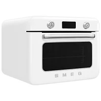 Smeg 10-in-1 Countertop Combination Air Fryer Toaster Oven with Steam - 1.05 Cu.Ft./29.7L - White