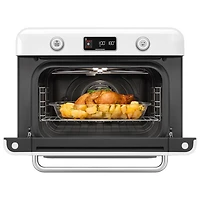 Smeg 10-in-1 Countertop Combination Air Fryer Toaster Oven with Steam - 1.05 Cu.Ft./29.7L - White