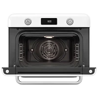 Smeg 10-in-1 Countertop Combination Air Fryer Toaster Oven with Steam - 1.05 Cu.Ft./29.7L - White