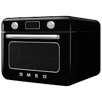 Four grille-pain de comptoir 10-en-1 avec friture à air chaud et cuisson à vapeur de Smeg - 1,05 pi³ - Noir