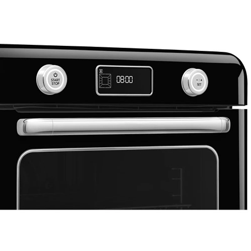 Four grille-pain de comptoir 10-en-1 avec friture à air chaud et cuisson à vapeur de Smeg - 1,05 pi³ - Noir
