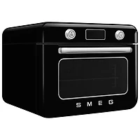 Four grille-pain de comptoir 10-en-1 avec friture à air chaud et cuisson à vapeur de Smeg - 1,05 pi³ - Noir