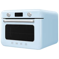 Four grille-pain de comptoir 10-en-1 avec friture à air chaud et cuisson à vapeur de Smeg - 1,05 pi³ - Bleu pastel