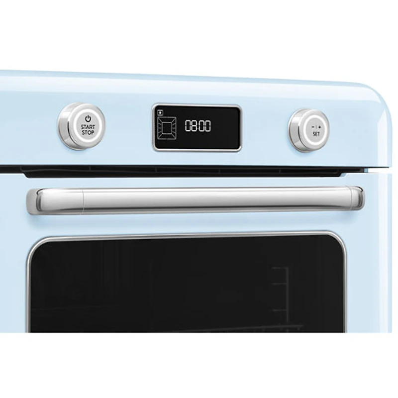 Four grille-pain de comptoir 10-en-1 avec friture à air chaud et cuisson à vapeur de Smeg - 1,05 pi³ - Bleu pastel