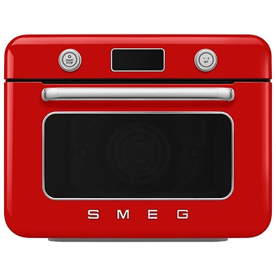 Four grille-pain de comptoir combiné 10-en-1 avec friture à air chaud et cuisson à vapeur de Smeg - 1,05 pi