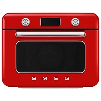 Four grille-pain de comptoir combiné 10-en-1 avec friture à air chaud et cuisson à vapeur de Smeg - 1,05 pi