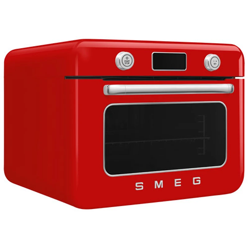 Four grille-pain de comptoir combiné 10-en-1 avec friture à air chaud et cuisson à vapeur de Smeg - 1,05 pi