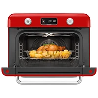 Four grille-pain de comptoir combiné 10-en-1 avec friture à air chaud et cuisson à vapeur de Smeg - 1,05 pi