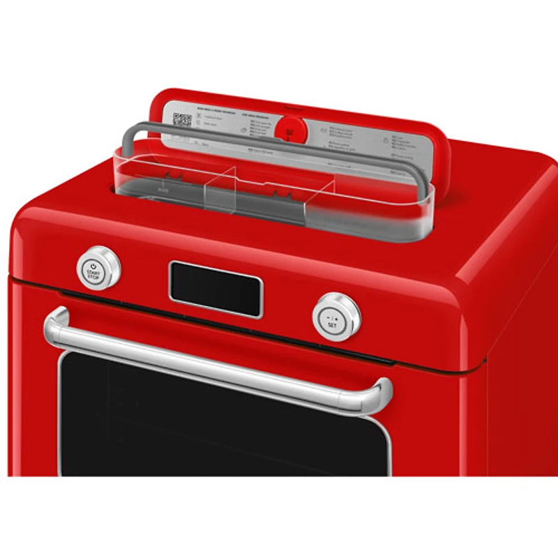 Four grille-pain de comptoir combiné 10-en-1 avec friture à air chaud et cuisson à vapeur de Smeg - 1,05 pi